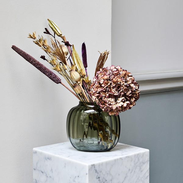 Holmegaard Ovale Vase PRIMULA 17.5 cm, smoke