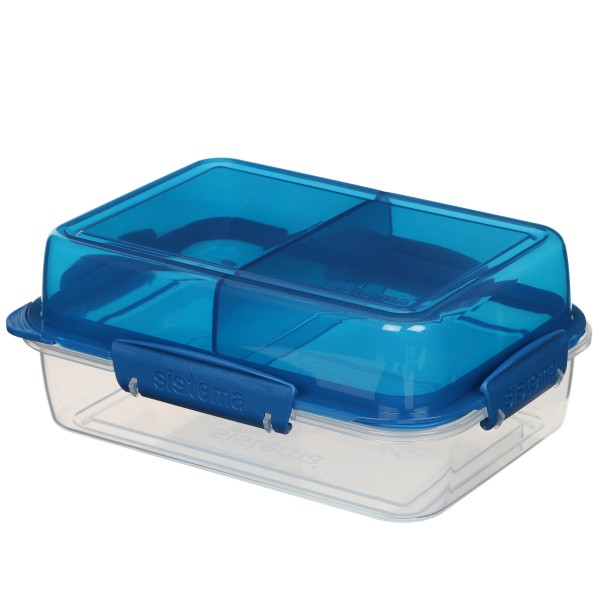sistema Lunchbox Stack 1.8l , transparent-blau