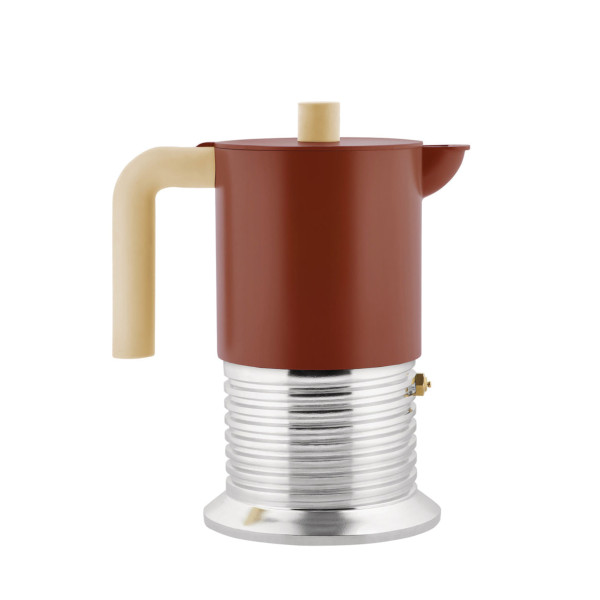 Alessi Espressokocher VITE 3T Rotbraun