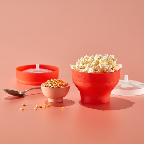 Lekue Mikrowellen Popcorn Maker MINI, 2er-Set