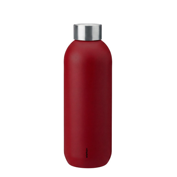 Stelton Trinkflasche isoliert 0.6 l, Kirschrot