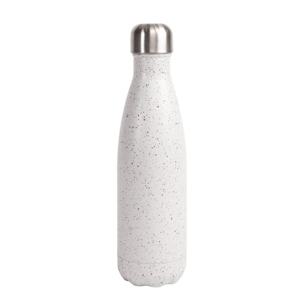 Sagaform Trinkflasche 0.5 l, Stein schwarz-weiß