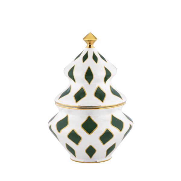Alessi Dose Porzellan Bonboniere DELIGHT Grün