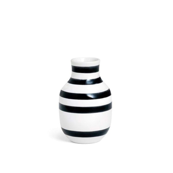 Kähler Vase Omaggio S schwarz-weiß